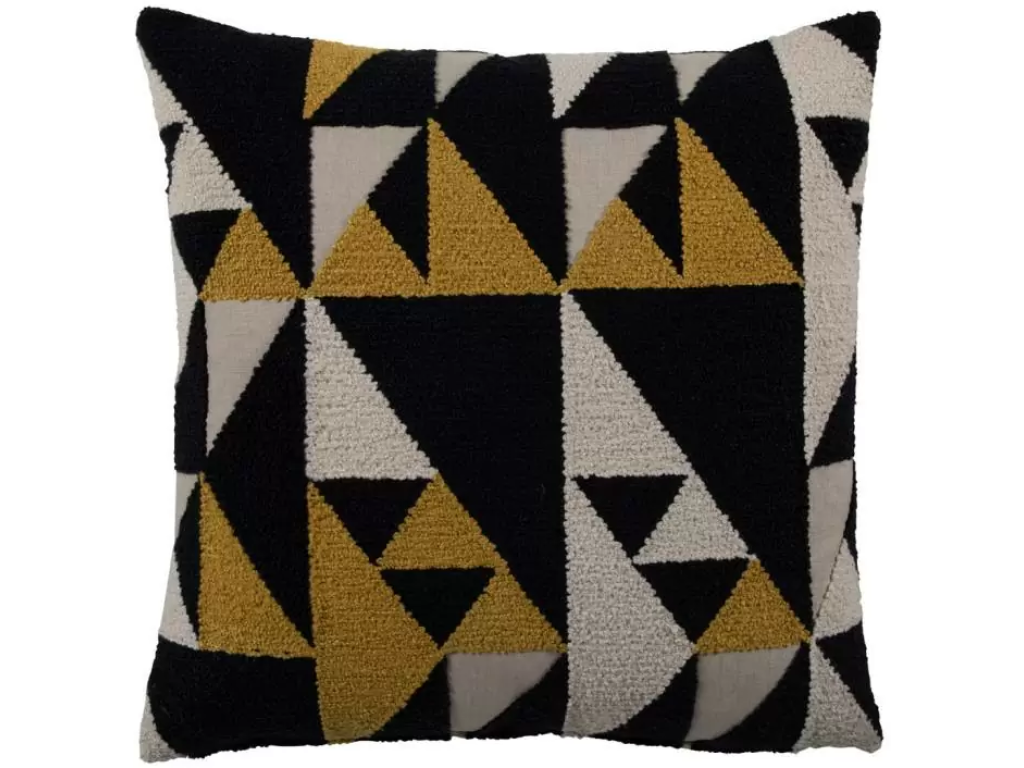 Geo Crewel Indoor Pillow Mustard - main image