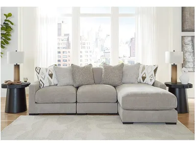 Aslan Court 3-Piece Sofa Sectional with Chaise - Alternative View