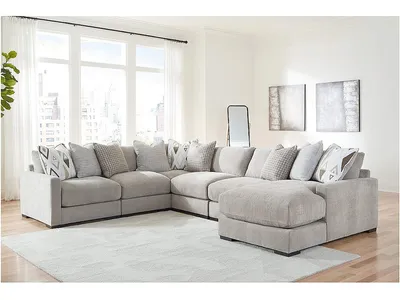 Aslan Court 6-Piece Sectional with Chaise - Alternative View