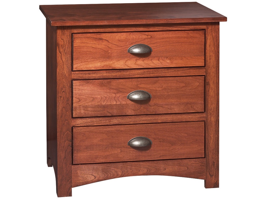 Mission 3-Drawer Nightstand - image 1