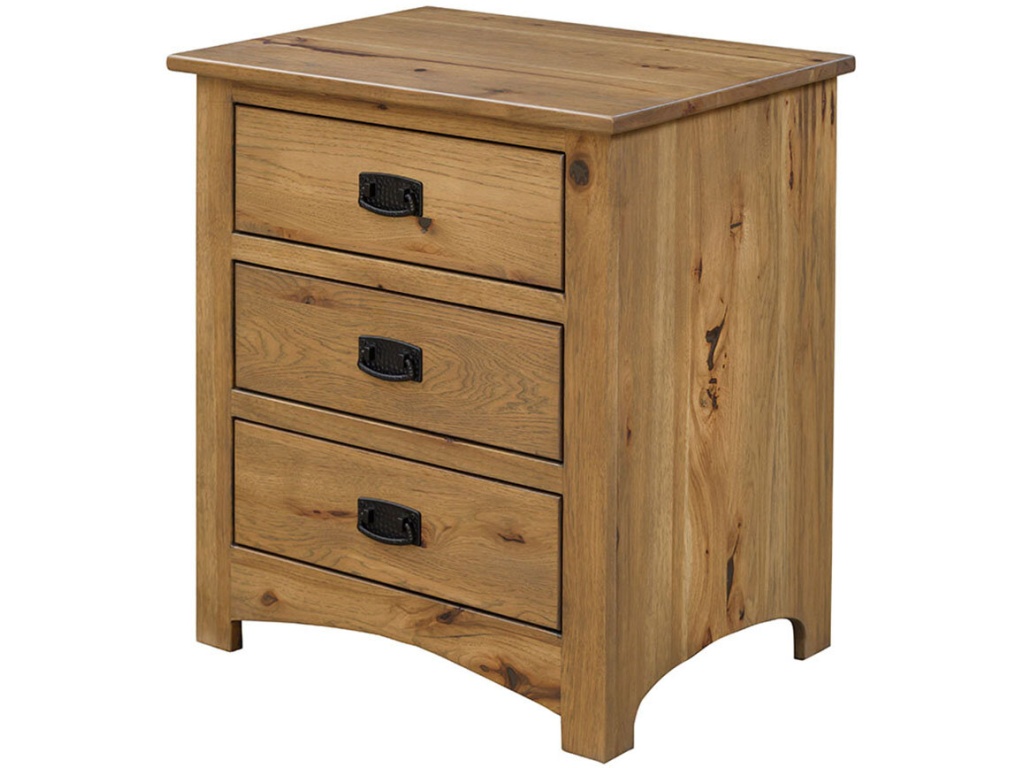 Mission 3-Drawer Nightstand - main image