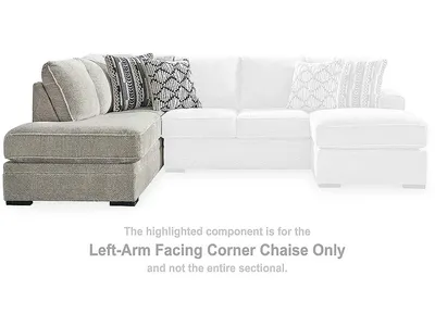 Calnita Left-Arm Facing Corner Chaise - Alternative View