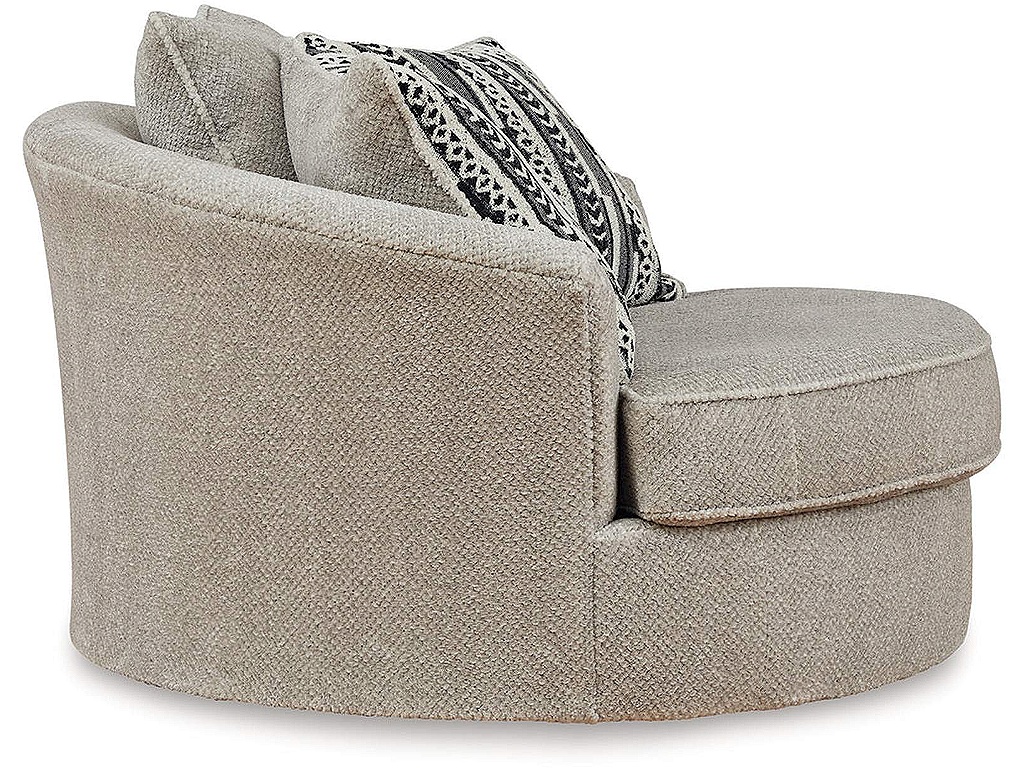 Calnita Oversized Swivel Chair and Ottoman - image 8