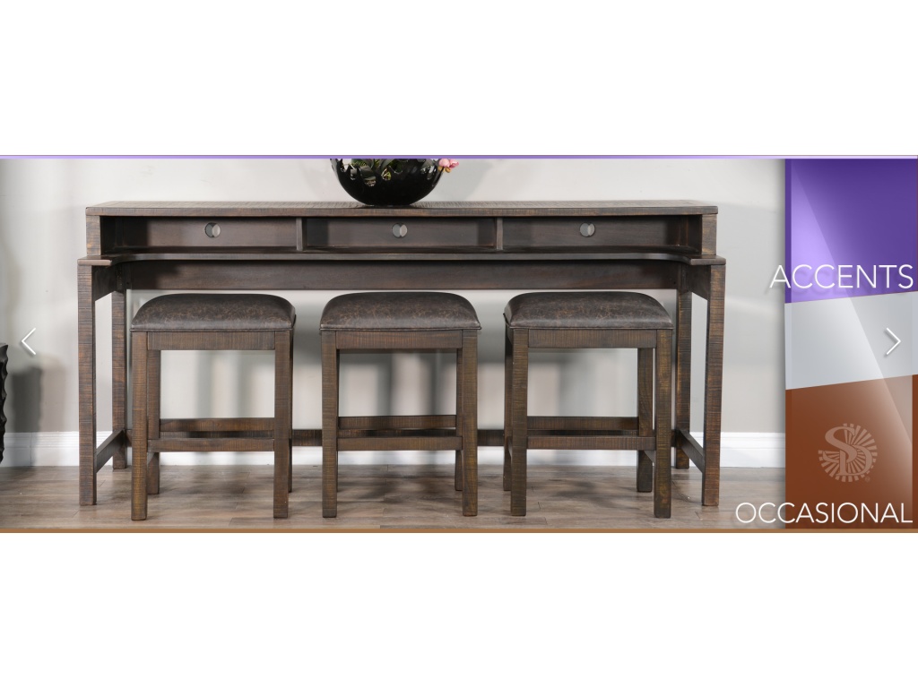 Console Table w/ USB Power Pack - image 1