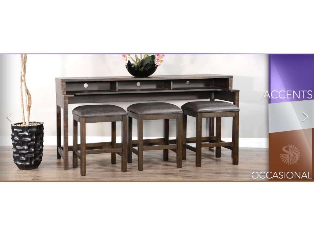 Console Table w/ USB Power Pack - image 2