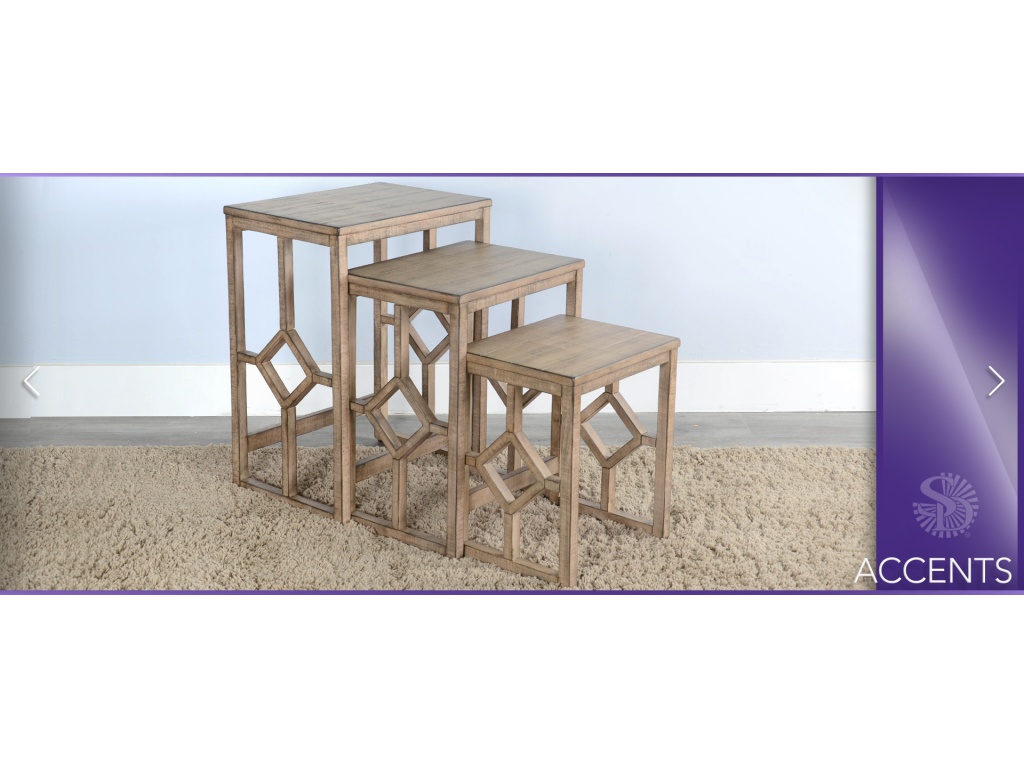 Beach Pebble Nesting Table - image 1