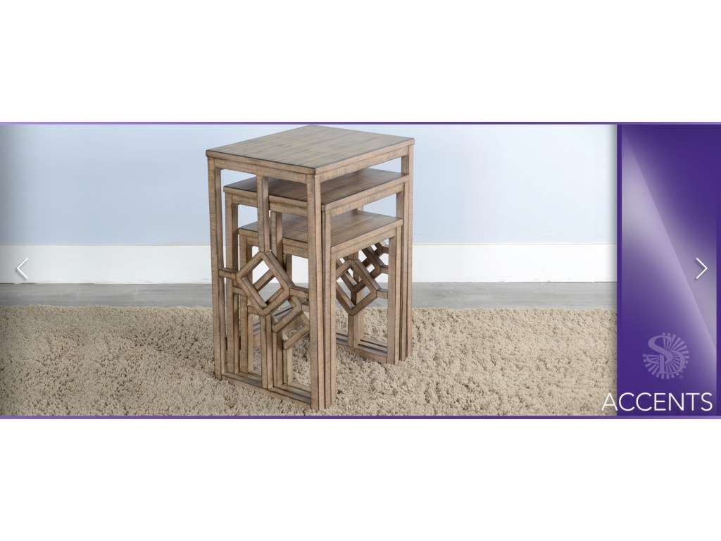 Beach Pebble Nesting Table - image 2