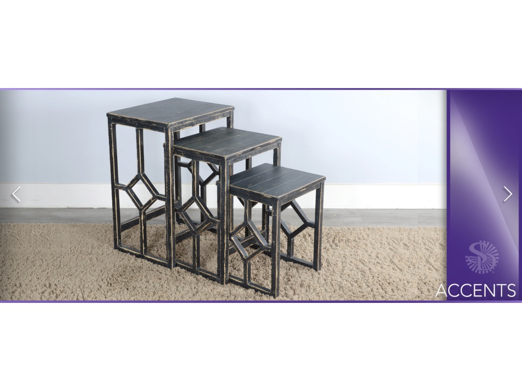 Beach Pebble Nesting Table - image 3