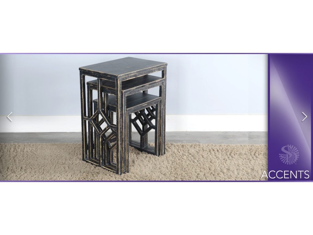 Beach Pebble Nesting Table - image 4