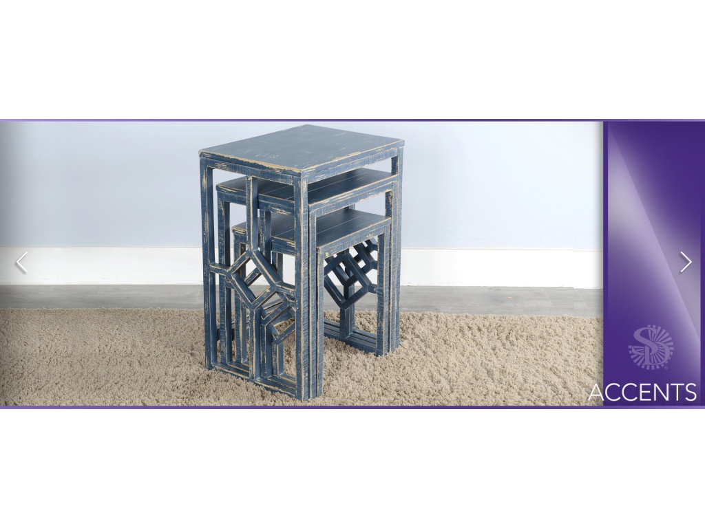 Beach Pebble Nesting Table - image 6