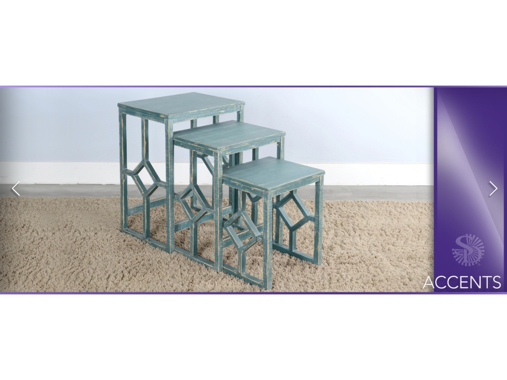 Beach Pebble Nesting Table - image 7