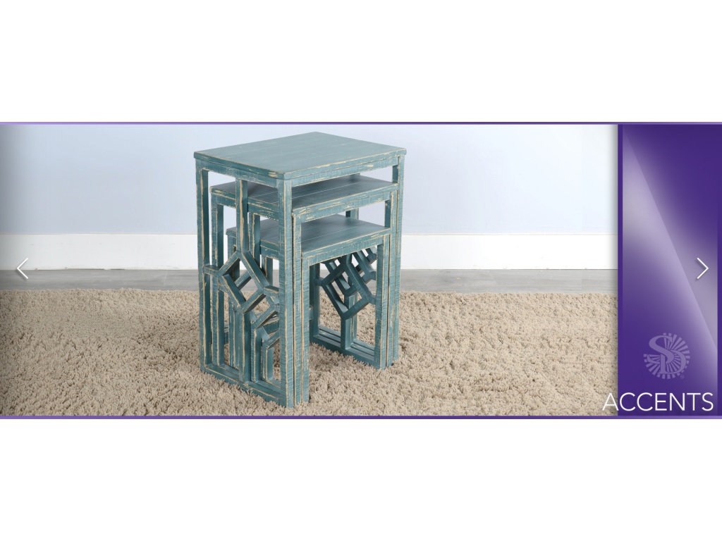 Beach Pebble Nesting Table - image 8