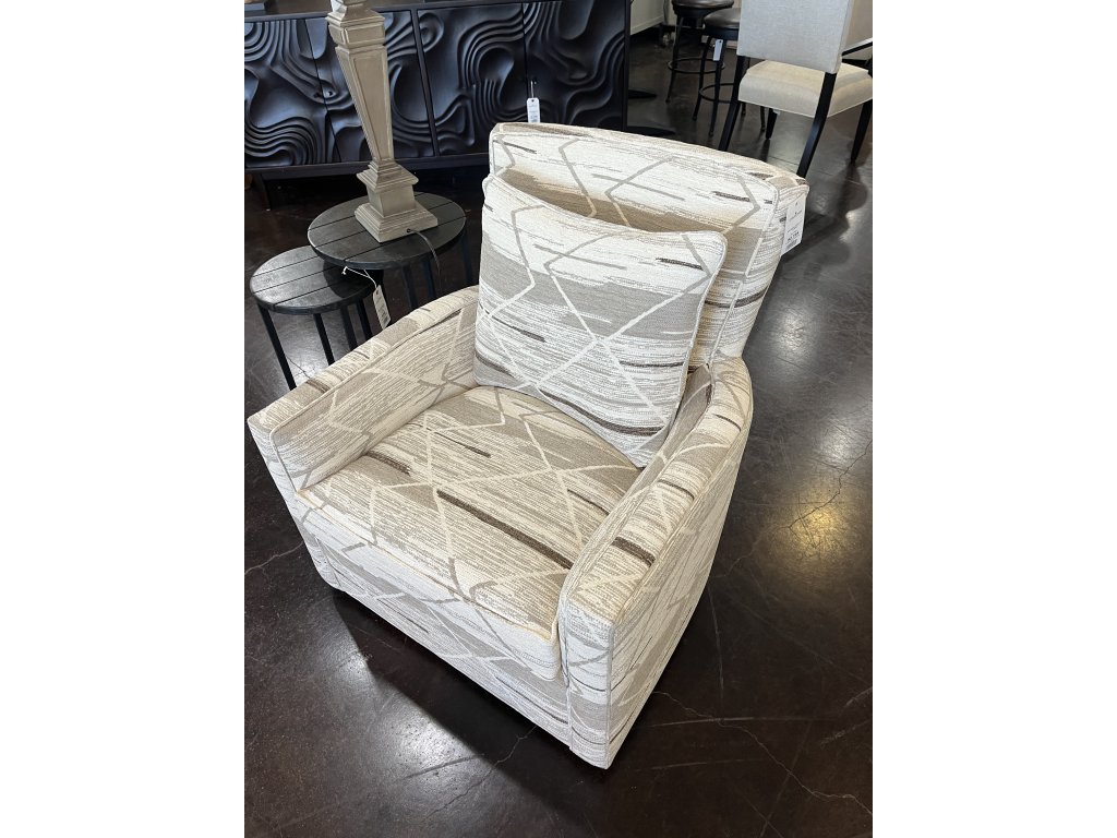 Diamond Pattern Fabric Swivel Chair - main image