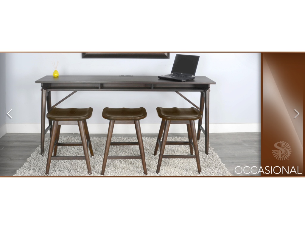 Americana Console Table w/ USB Power Pack - image 1