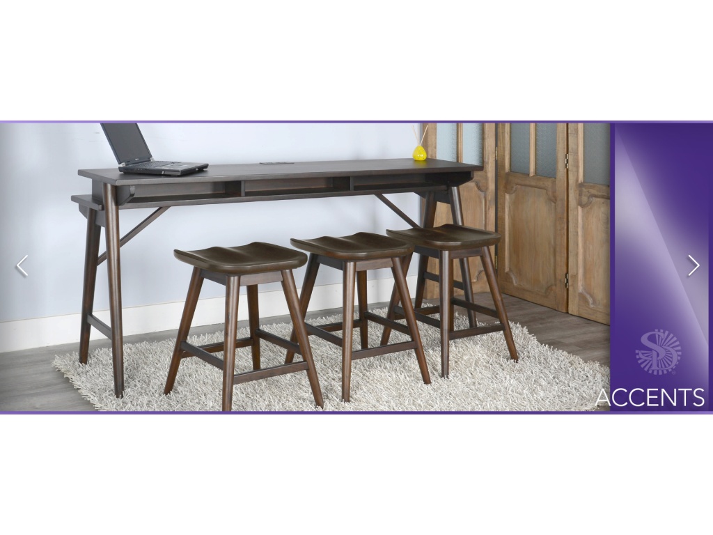 Americana Console Table w/ USB Power Pack - image 1