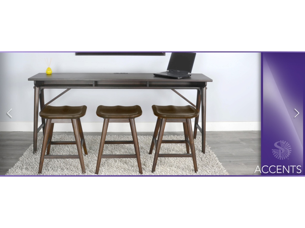 Americana Console Table w/ USB Power Pack - image 5