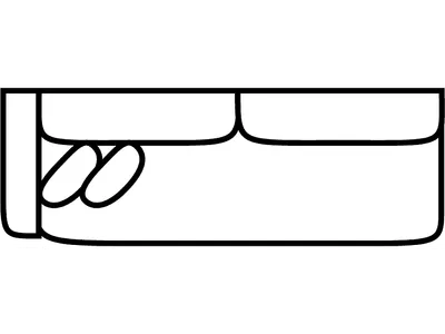 LSF 1 Arm Sofa (2 Over 1) - Alternative View