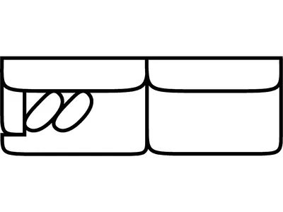 LSF 1 Arm Sofa (2 Over 2) - Alternative View