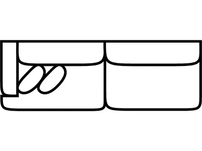 LSF 1 Arm Sofa (2 Over 2) - Alternative View
