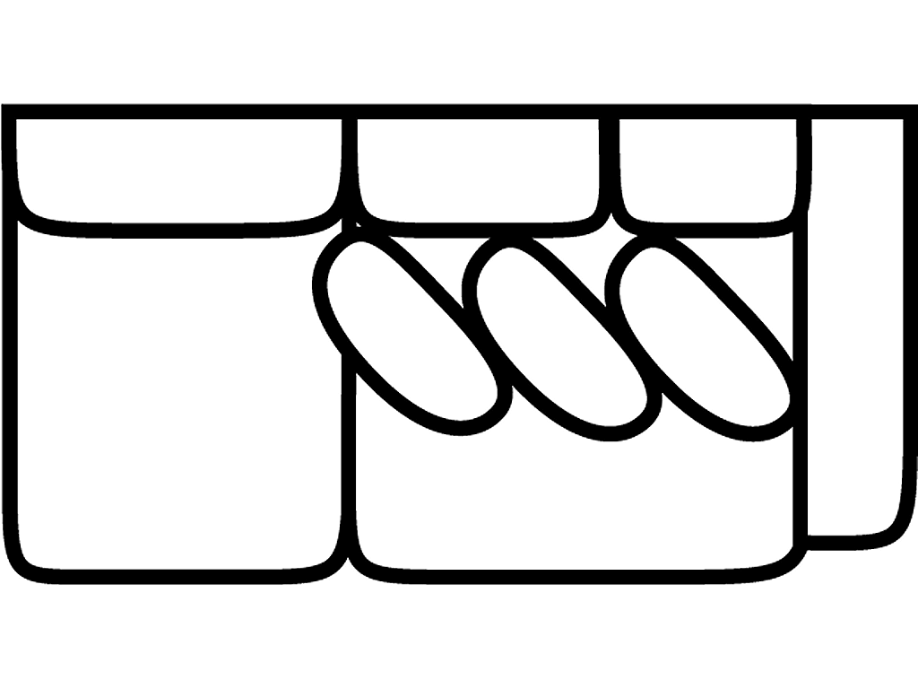 RSF 1 Arm Sofa (3 over 2) - image 1