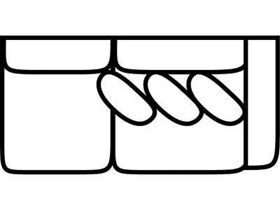 RSF 1 Arm Sofa - Alternative View