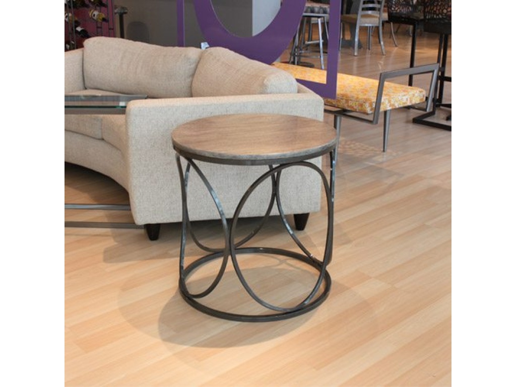 Johnston Casuals Furniture Helena End Table Metal Top, alternate view 1