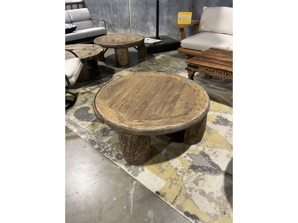 Vintage Cart Wheel Coffee Table - main image