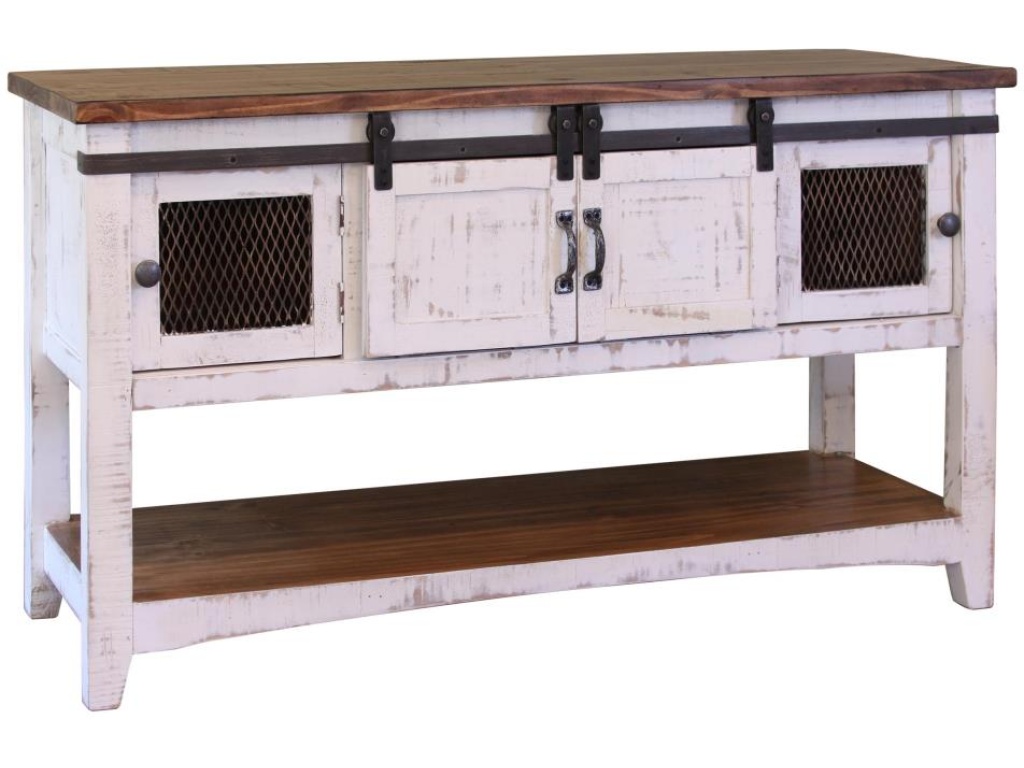 2 Sliding Doors 2 Metal Mesh Doors Sofa Table - main image