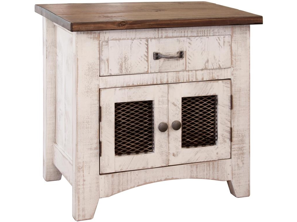 1 Drawer 2 Mesh Door Nightstand - main image