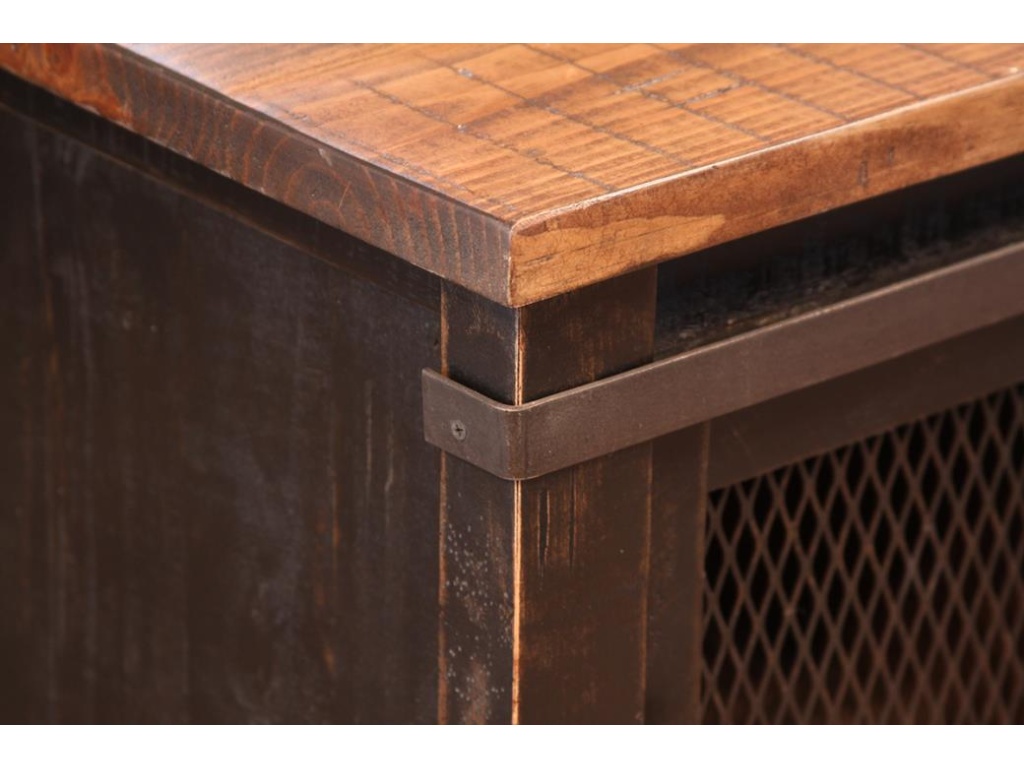 2 Sliding Doors, 2 Metal Mesh Doors Sofa Table - image 5