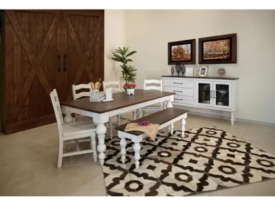 Turned Legs Dining Table - Alternative View