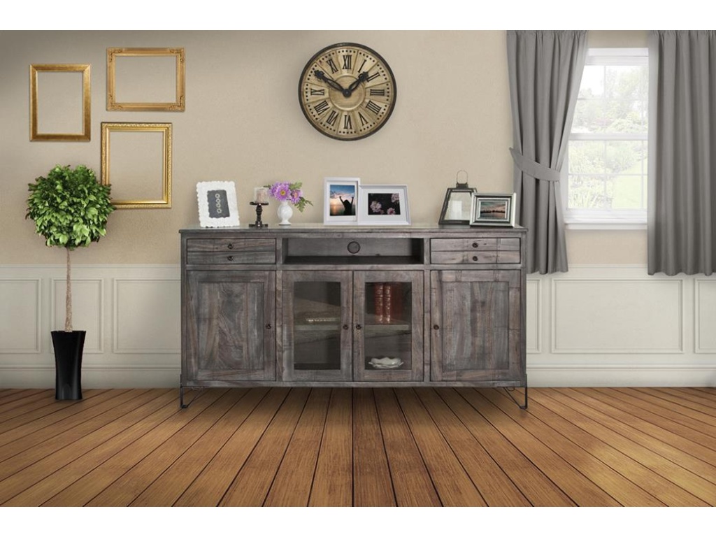 2 Drawer 2 Door 2 Glass Door 70" TV Stand - image 1