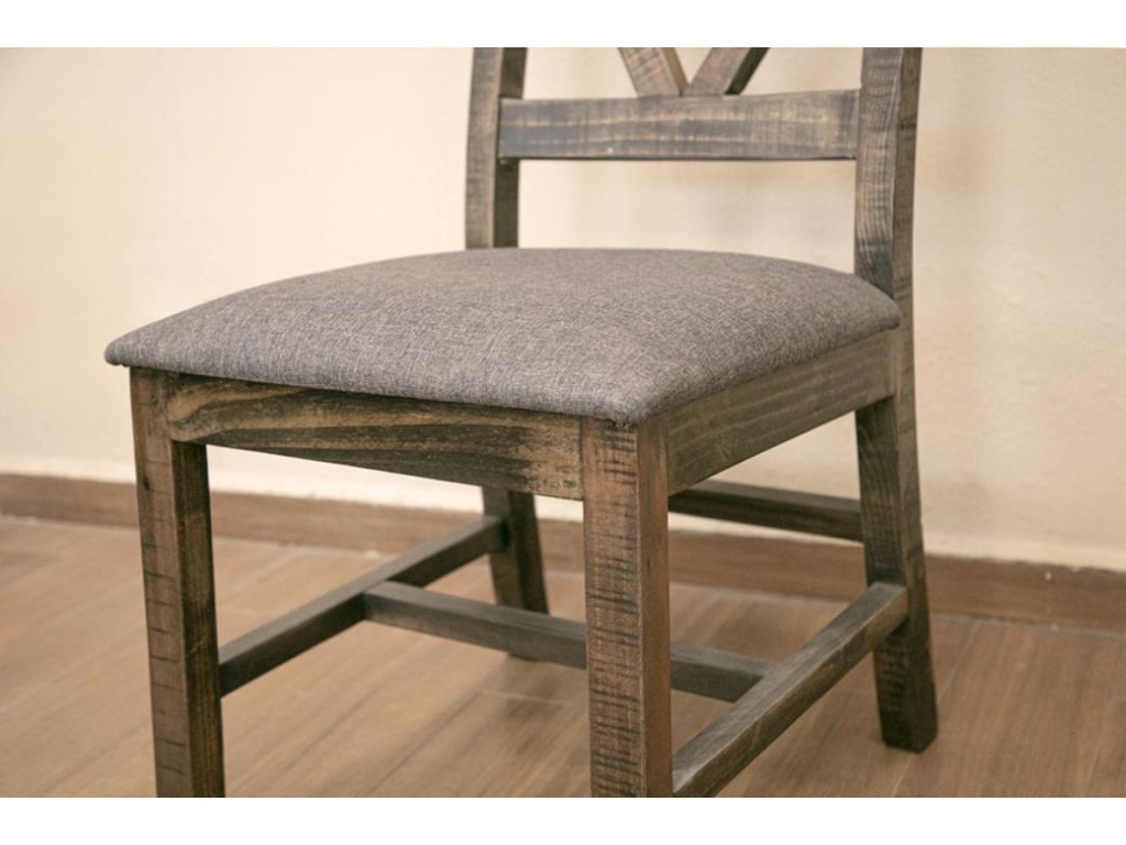 Upholstered Seat Wooden Chair - image 4