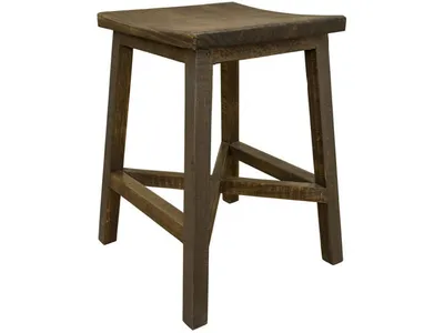 24" Wooden Stool