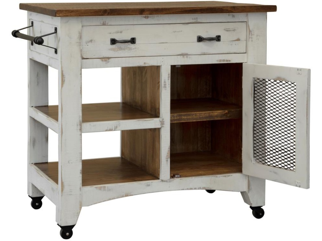 1 Drawer 1 Mesh Door Kitchen Island - image 2