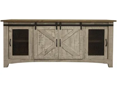 4 Door 80" TV Stand