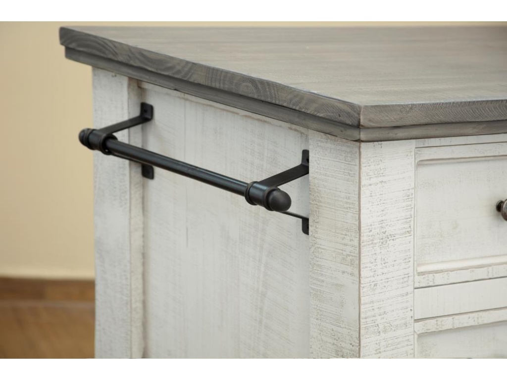 2 Drawer, 1 Glass Door Kitchen Island - image 3