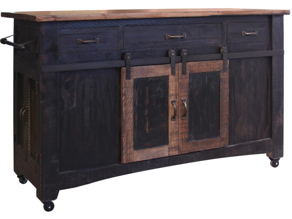 3 Drawer, 2 Sliding Doors, 4 Mesh Doors Kitchen Island - main image