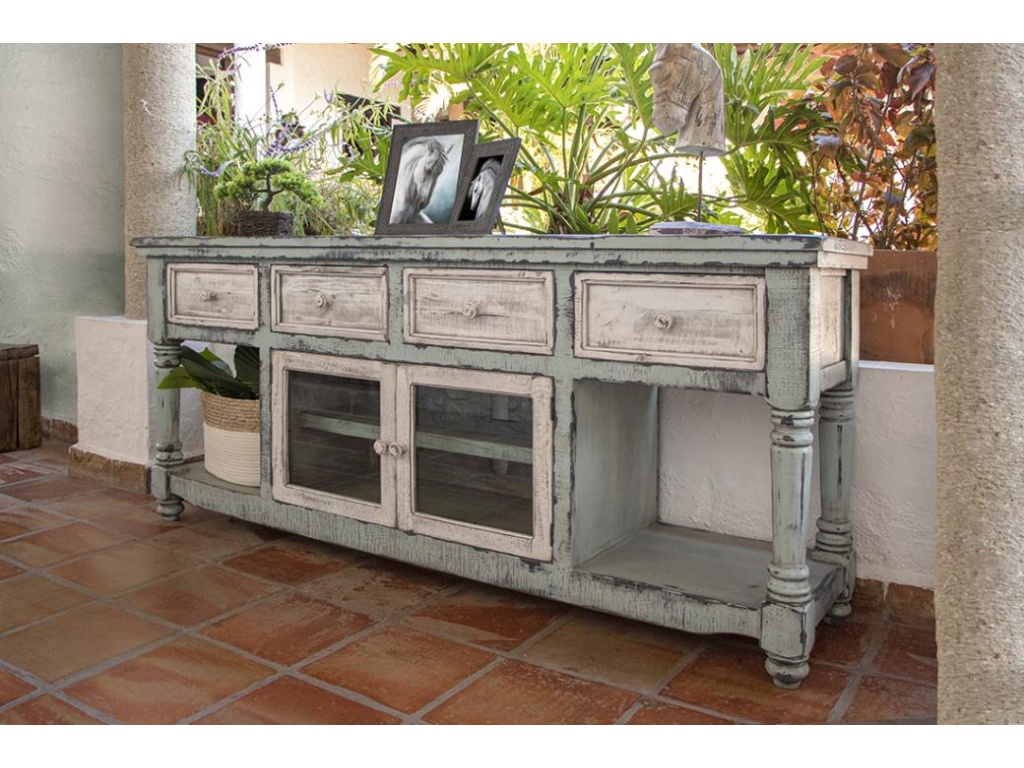 4 Drawer 2 Doors 70" TV Stand - image 1