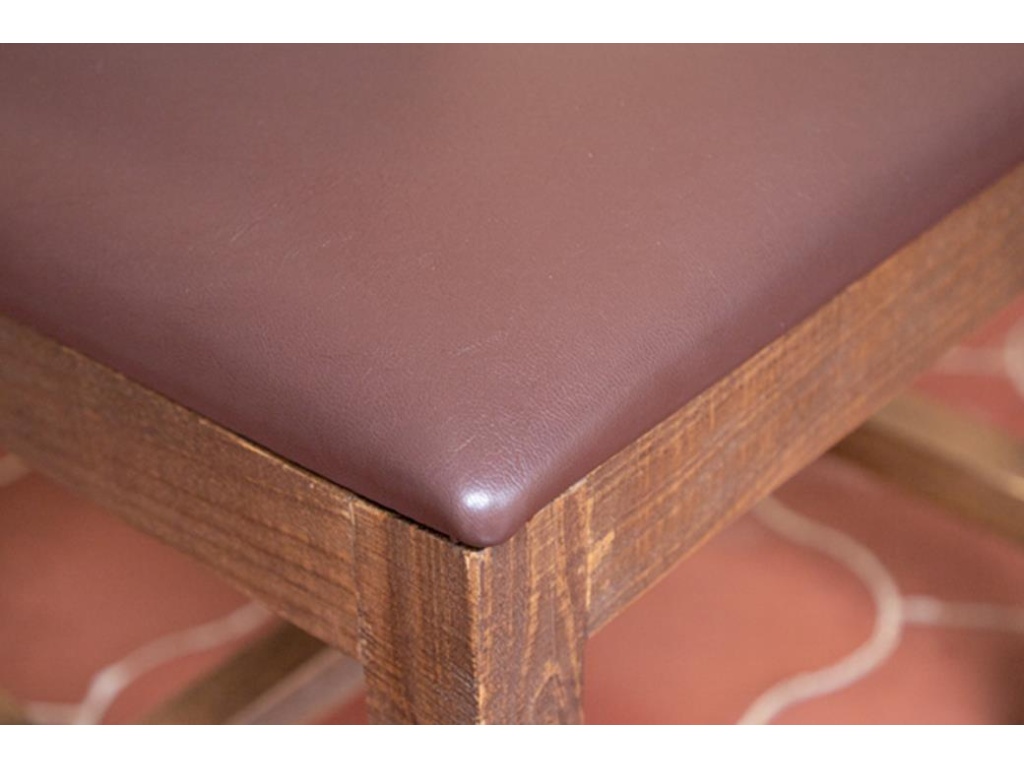Faux Leather Upholstered Seat Bench - image 5