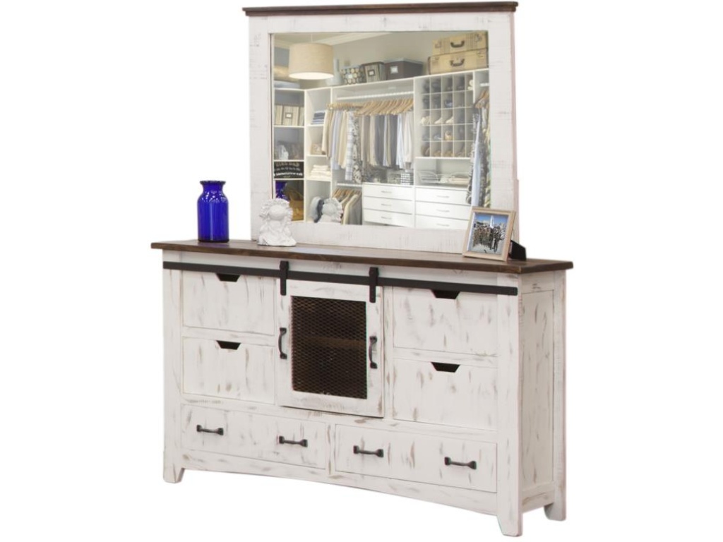 6 Drawer 1 Mesh Door Dresser - image 8