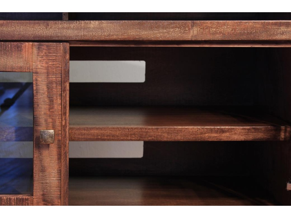 2 Glass Doors, 6 Drawers 76" TV Stand - image 3