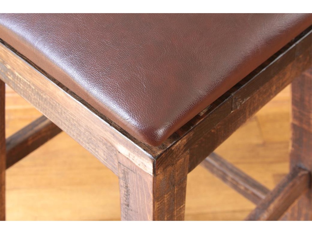 Faux Leather Seat 30" Swivel Stool - image 2