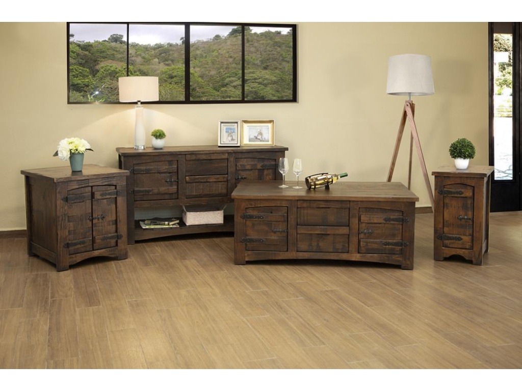 2 Door End Table - image 1