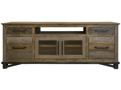 2 Drawer, 4 Doors 76" TV Stand