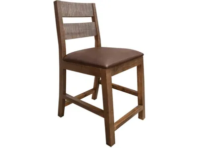 Faux Leather Seat 30" Barstool