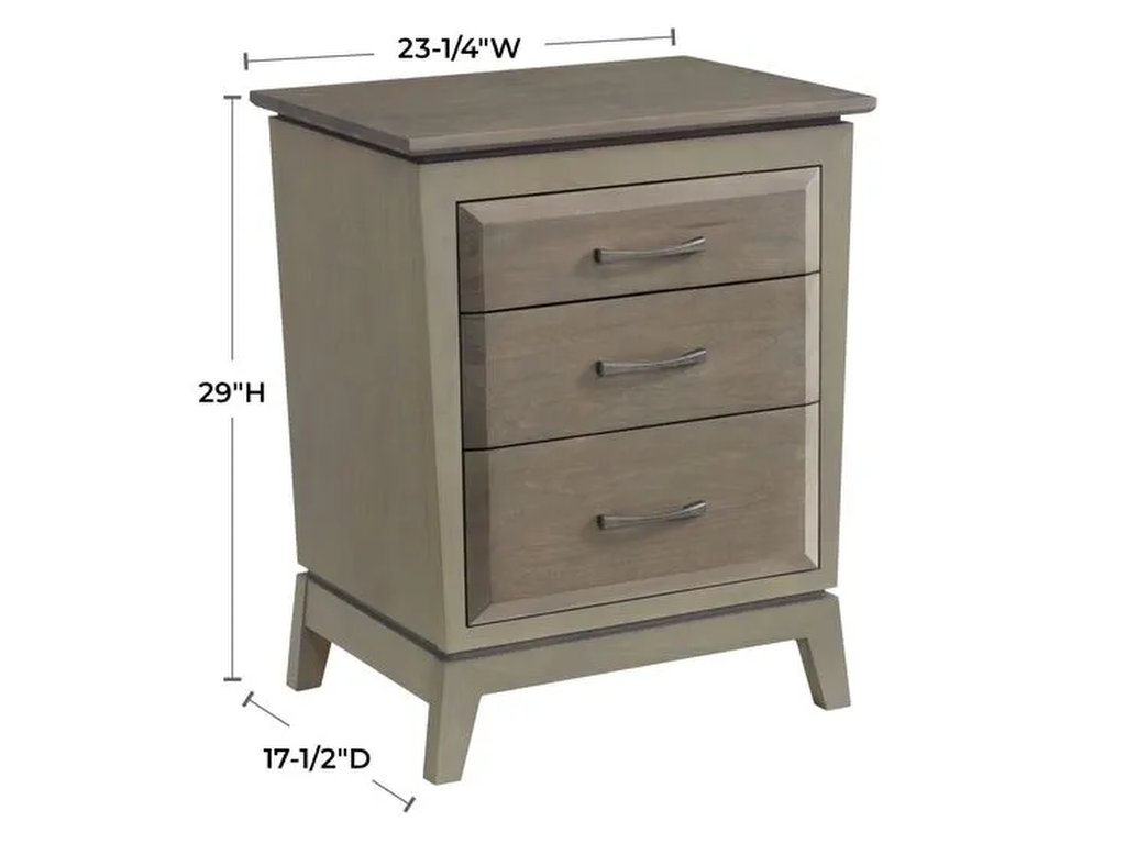 Ellison 3-Drawer Nightstand - image 1