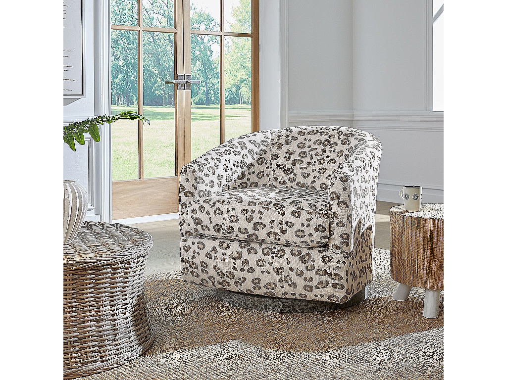 Ennely Swivel Barrel Chair - image 11