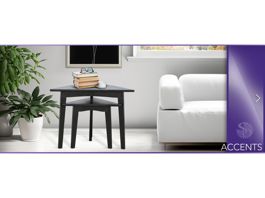 Bijou Triangular Nesting Table - image 1