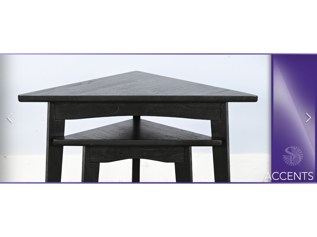 Bijou Triangular Nesting Table - image 3